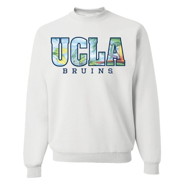 UCLA white tropical sweatshirt