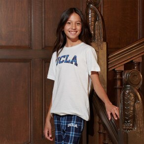 UCLA Youth Plaid Arch Tee