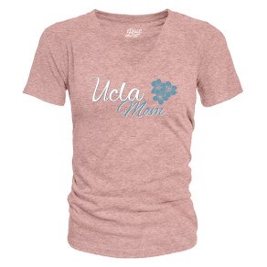 UCLA Women's Mom Hibiscus V-Neck T