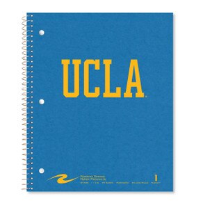 UCLA BLOCK SPIRIT LOGO EARTHTONE SPIRAL