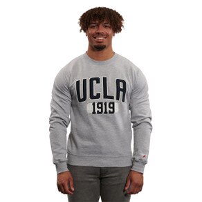 E5 Sport UCLA Bruins Seal Vintage Crew Neck White