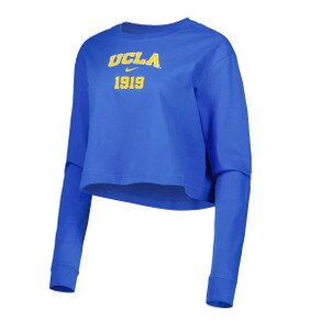 UCLA women's long sleeve crop tee