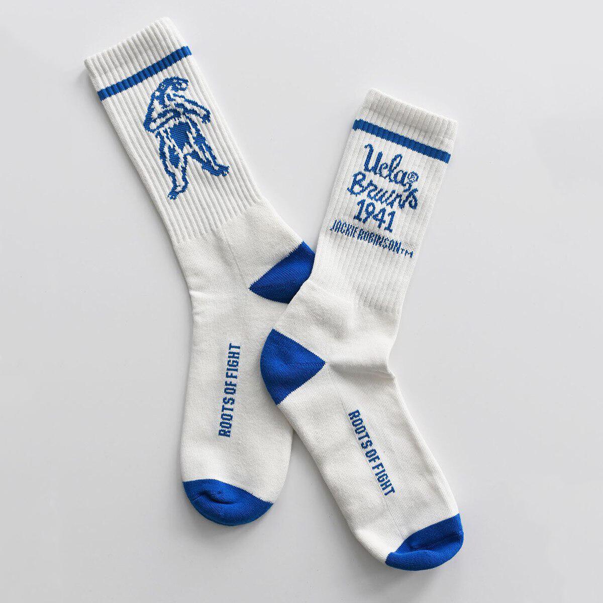 UCLA Jackie Robinson '41 Bruins and Bear Socks