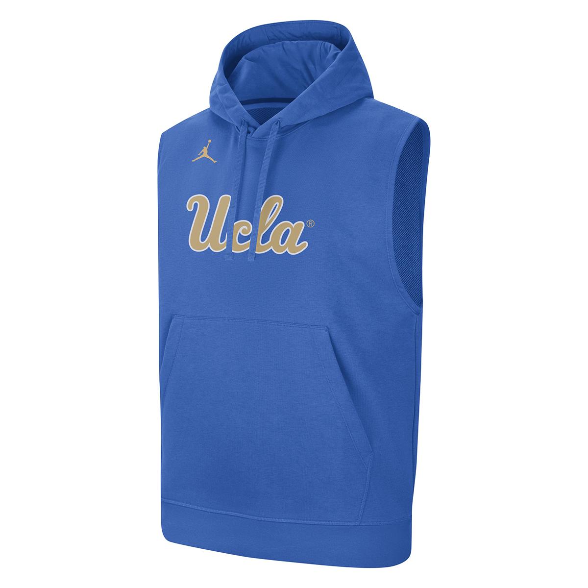 UCLA Jumpman Script Hooded Sleeveless Top | UCLA Store