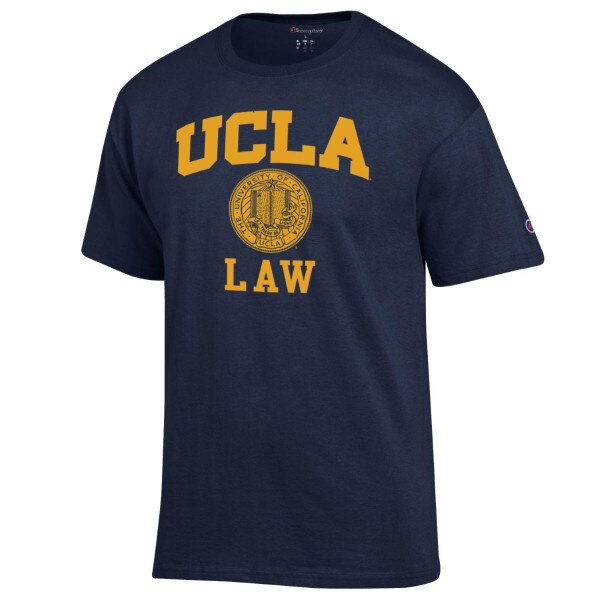 UCLA Arch and Seal Law Shirt Navy