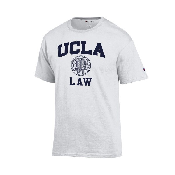 UCLA Arch and Seal Law Shirt white