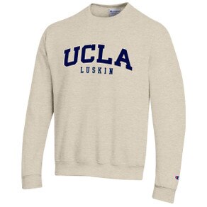 UCLA Luskin Tackle Twill Crew weatshirt Oatmeal
