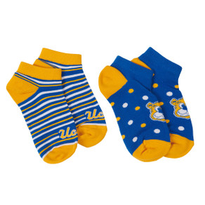 UCLA 2 Pack Stripes and Dots Socks