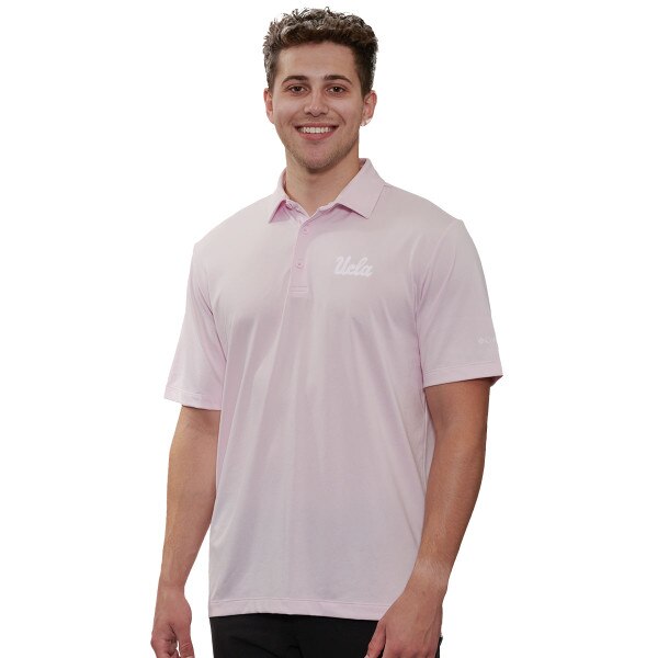 UCLA Script Drive Polo Pink