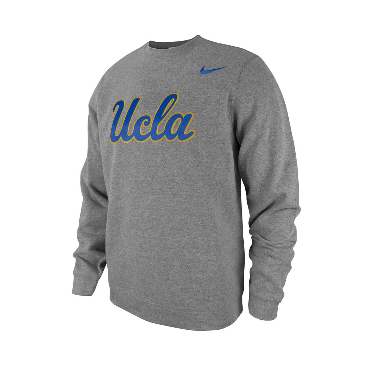 UCLA Satin Twill & Embroidered Crewneck Sweatshirt