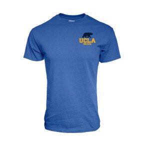 UCLA blue tee shirt walking bear