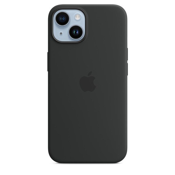 iphone 14 silicone case with magsafe white