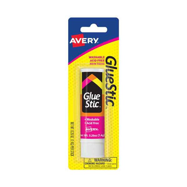 Permanent Glue Stic, 0.26 oz - Whit