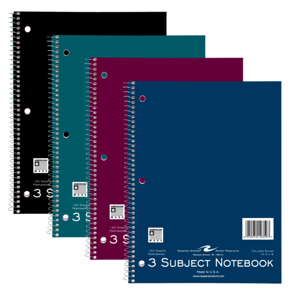 3 Subject Spiral Notebook UCLA Store