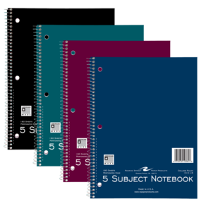 5 Subject Spiral Notebook