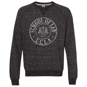 UCLA Law Raglan Crew Black