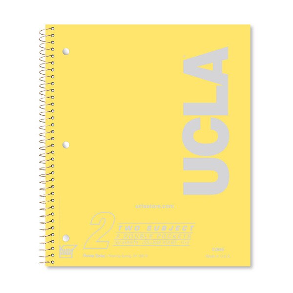 UCLA 2 Sub Spiral Notebook Yellow UCLA Store