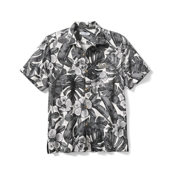 UCLA Tropical Button-Up Shirt Black