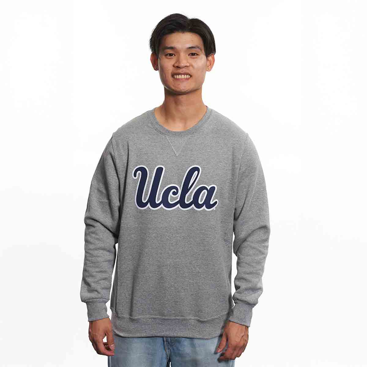 トップス BOOK WORKS - U.C.L.A Sweat UCLA Script Applique Crewneck Sweatshirt