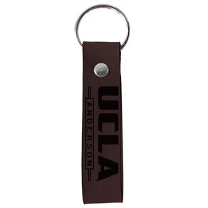 UCLA Anderson Leather Key Tag