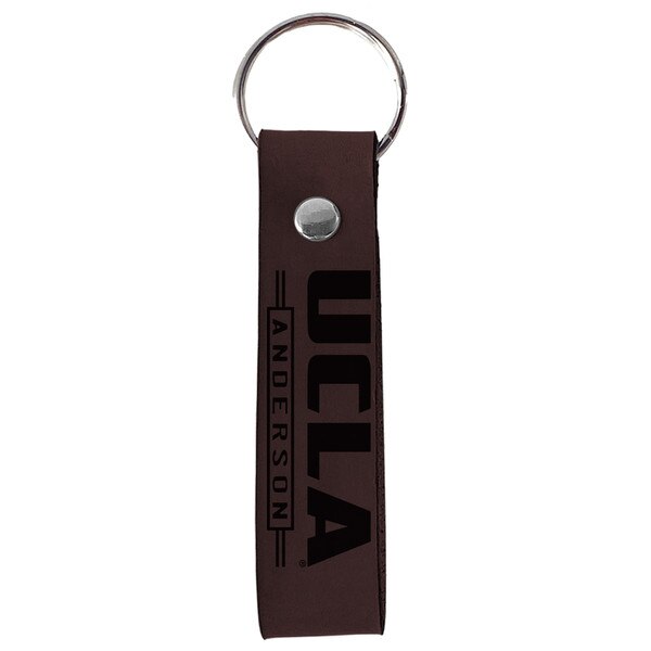 UCLA Anderson Leather Key Tag
