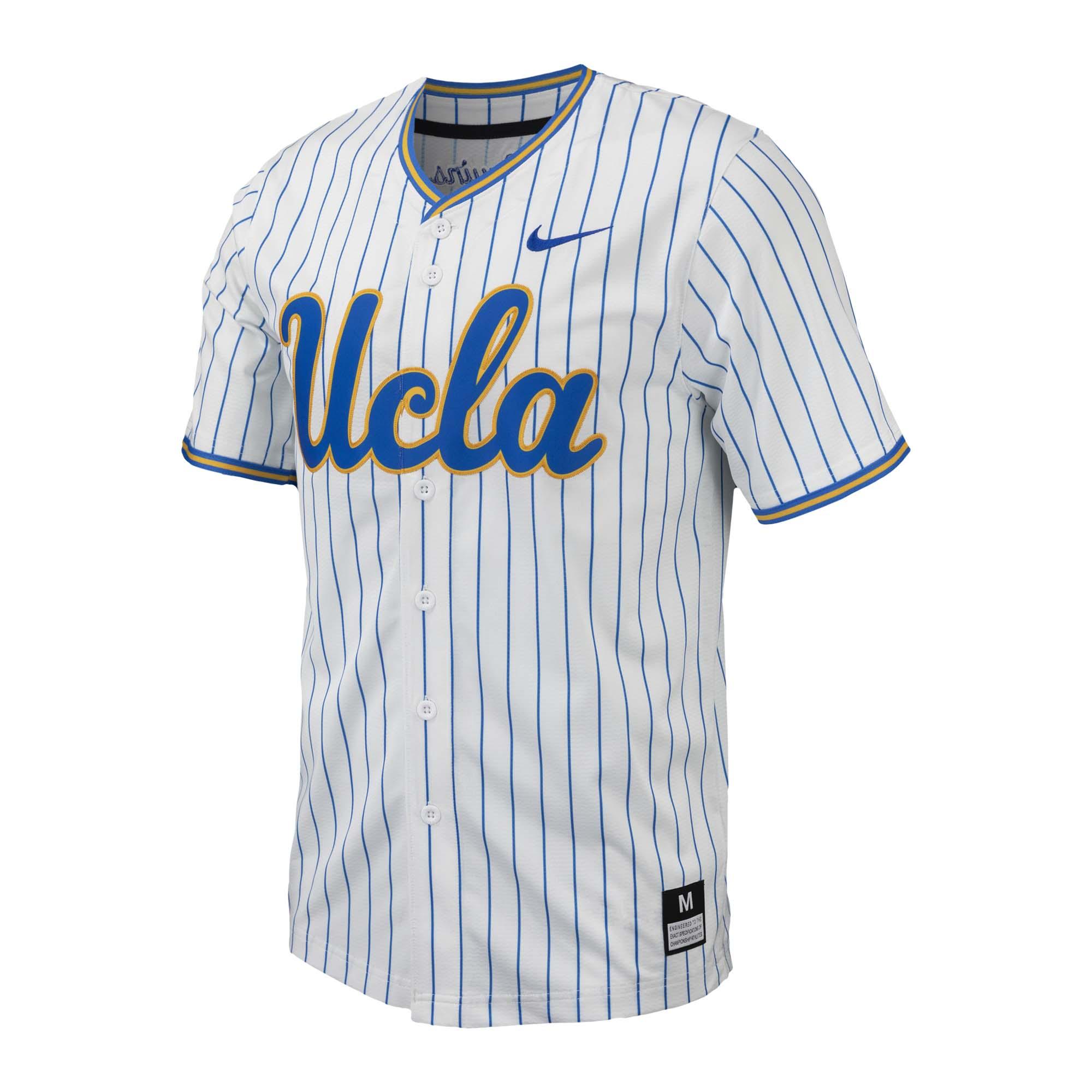 UCLA Full Button Pinstripe Jersey