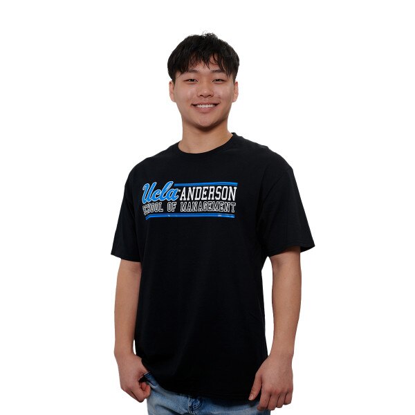 UCLA Anderson Spellout Script Tee