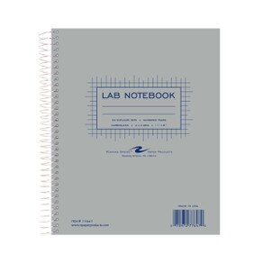 Lab Spiral Notebook with Carbon