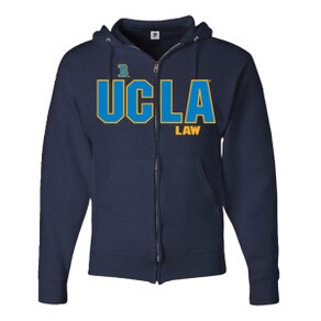 Full Zip 'B' Law Hoodie Navy