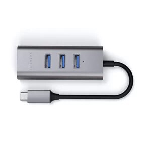 Satechi Type-C 2-in-1 USB 3 Port Hub & Ethernet