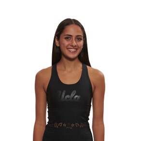 UCLA Script Ladies Sweetheart Sports Bra Navy - Campus Store