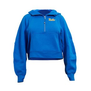 UCLA Scuba Oversized Half Zip Hoodie - UCLA Blue