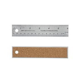 6in Flexible Steel Ruler with Cork Backing