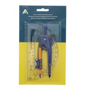 Safety Compass & Protractor Set