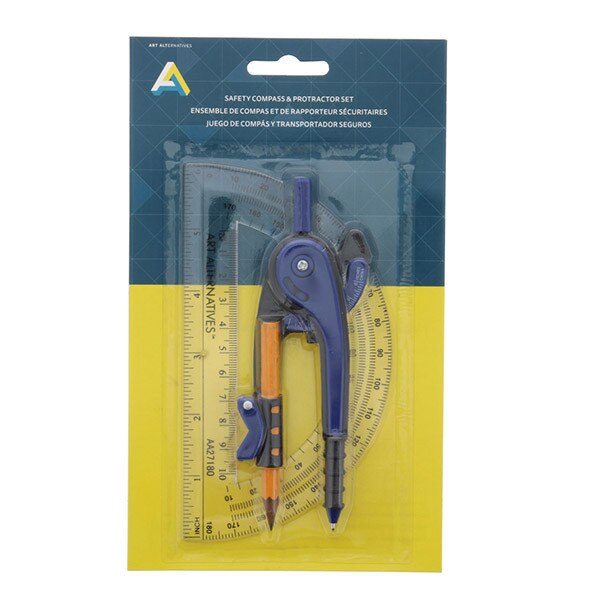 Safety Compass & Protractor Set