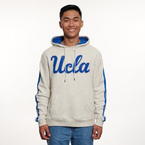 UCLA Script Stripe Sleeve Hooded Sweatshirt