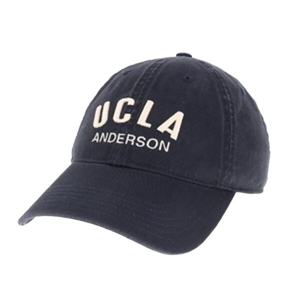 UCLA Anderson White Arch Cap Navy