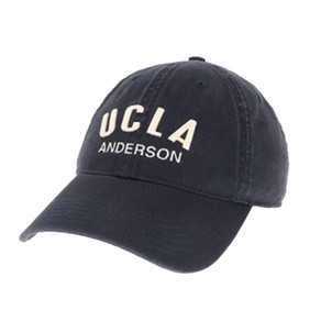 UCLA Anderson White Arch Cap Navy
