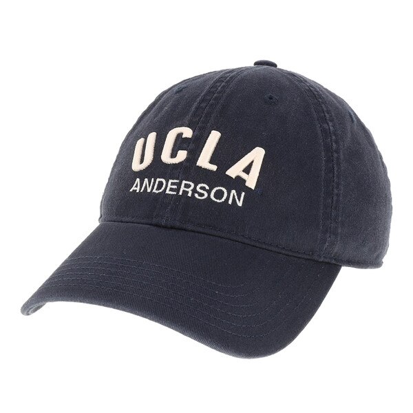 UCLA Anderson White Arch Cap Navy