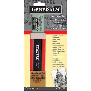 Art Eraser Sets, 3-Eraser Assorted Set