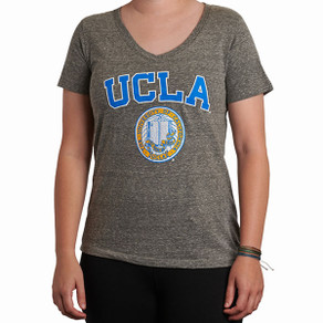 UCLA Women's Tri-Blend Seal V-Neck Tee