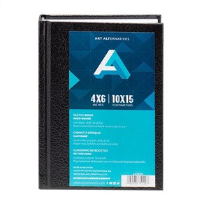 Sketch Books, Hard-Bound, 4" x 6" - 110 sheets (220 pages)