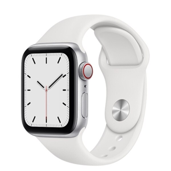 Closeout! Apple Watch SE GPS + Cellular, Silver Aluminum Case with