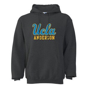 UCLA Anderson Script Hoodie Gray