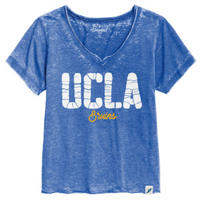 UCLA Women's Crackle Pink Burnout T