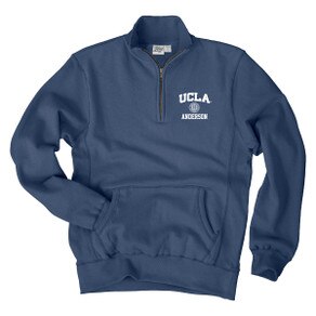 UCLA Anderson 1/4 Zip Blue