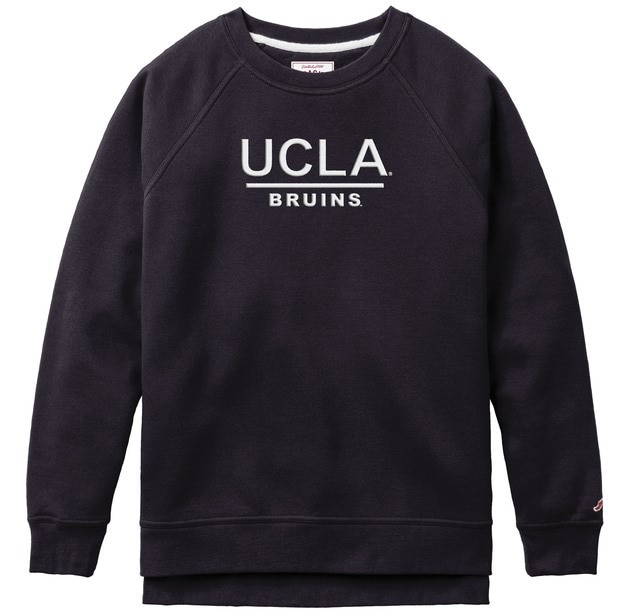 UCLA Women's Puff Embroidery Crewneck Sweatshirt